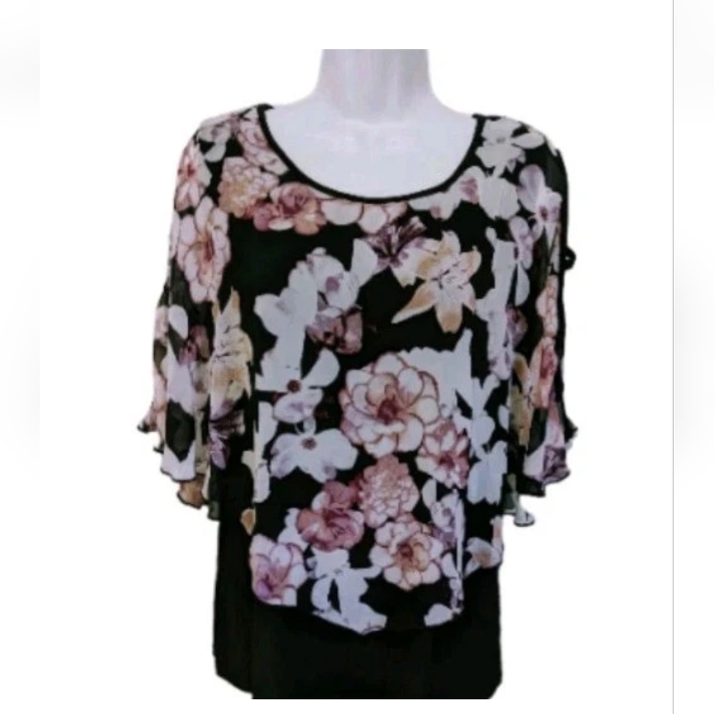 NWT Liz McCoy Blouson Top XL